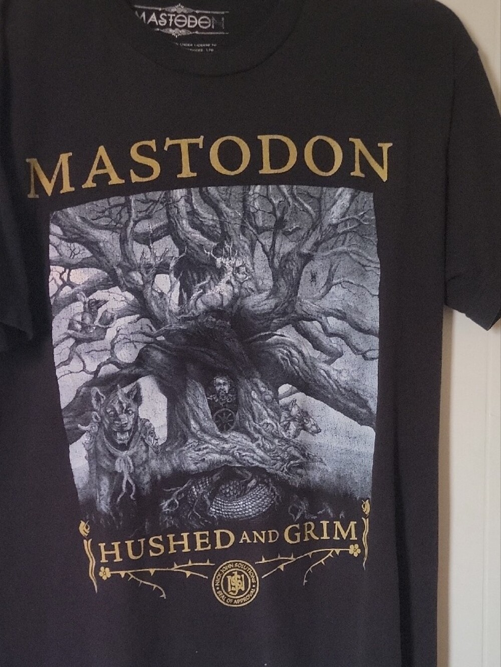 Mastodon Hushed and Grim Graphic T-Shirt - Black - Picture 2 of 5